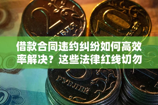 北京借款合同违约纠纷如何高效率解决？这些法律红线切勿触碰