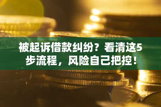 北京被起诉借款纠纷？看清这5步流程，风险自己把控！