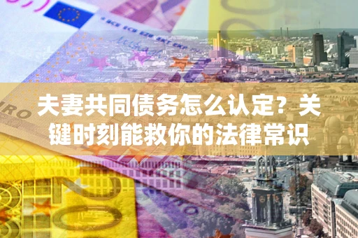 北京夫妻共同债务怎么认定？关键时刻能救你的法律常识